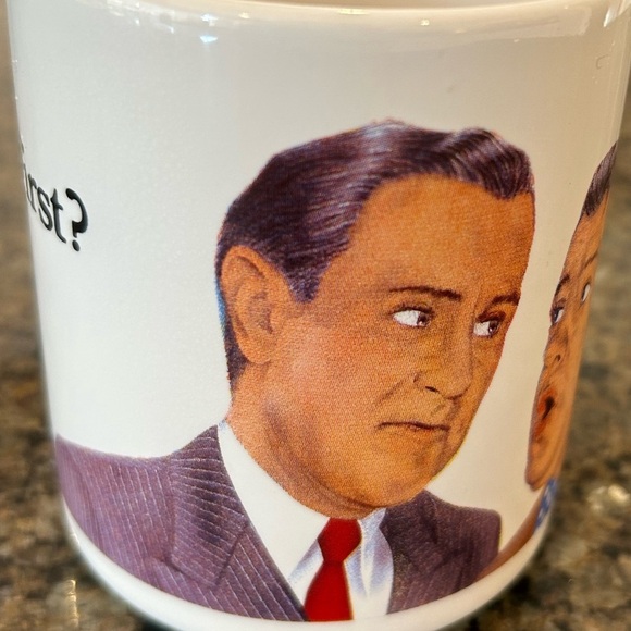 Pfaltzgraff Bud Abbott & Lou Costello Who's on First Collectible Mug Tea Coffee - Picture 6 of 8